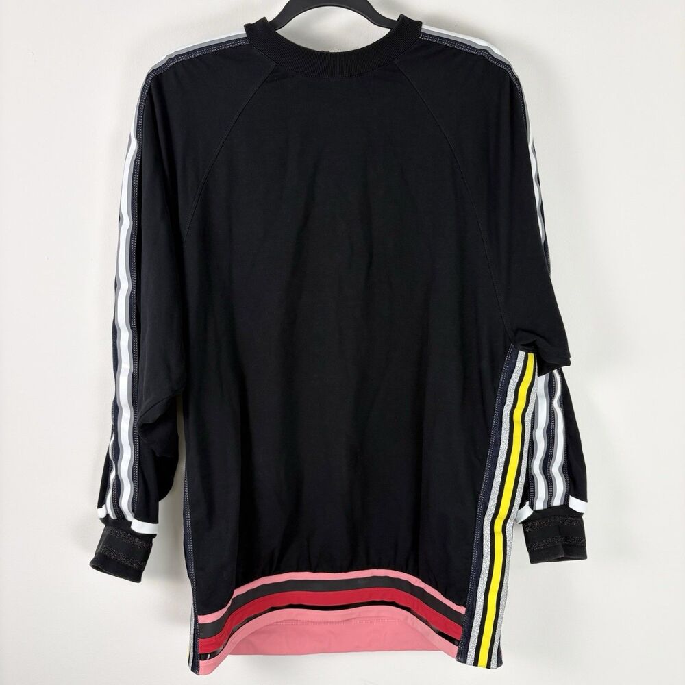 NO KA’OI Oversized Stripe Tunic Shirt (Sz  S) Sporty Active Yoga Streetwear Top